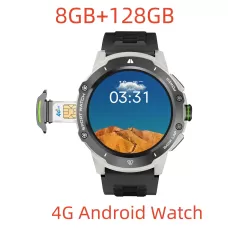 KB08 Smart Watch 4G Network SIM Card 1.43''AMOLED 200W Camera with GPS Wifi Google Play Dynamic Dial Android